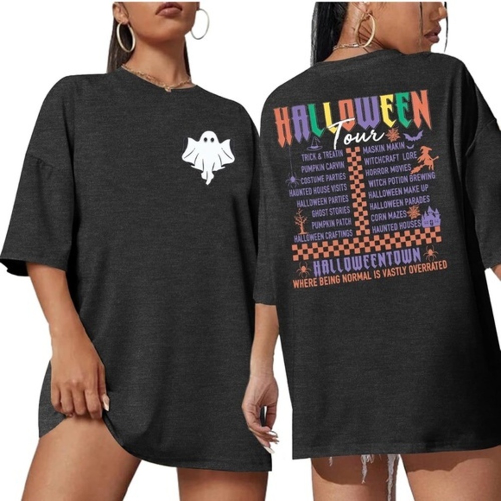 FAYALEQ || NWOT Oversized Halloween Tee (M)